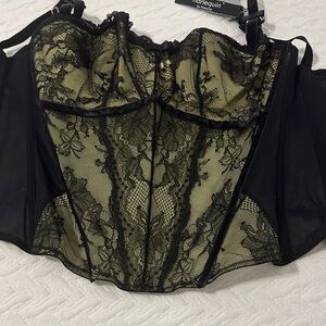 Black Lace Basque